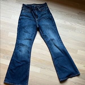 American Eagle Outfitters Dark Blue Flare Jeans